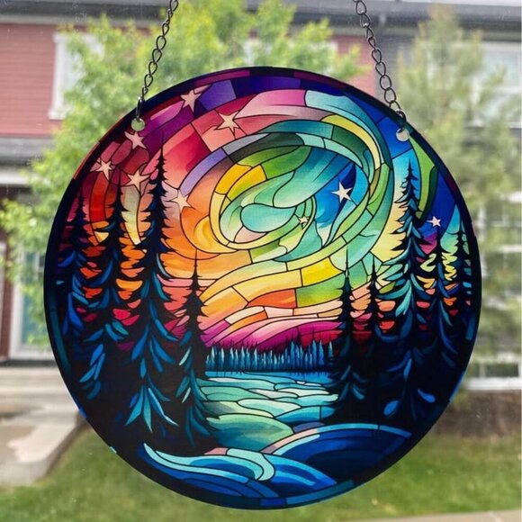 Other - 🌼2 for $25🌼 Northern Lights, Aurora, 6 inch acrylic Suncatcher